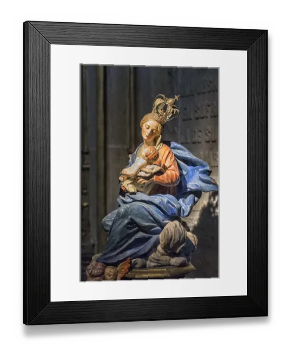 Framed Print : Europe, Spain, Salamanca, statue of Madonna and child Framed Print : Europe, Spain, Salamanca, statue of Madonna and child