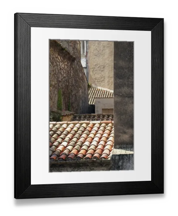 Framed Print : Europe, Spain, Girona. Rooftops of Girona Framed Print : Europe, Spain, Girona. Rooftops of Girona