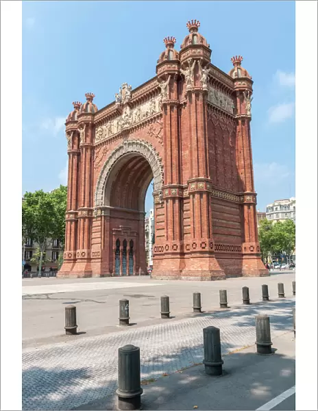 Europe, Spain, Barcelona, Arc de Triomf