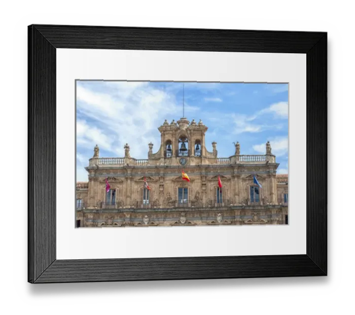 Framed Print : Europe, Spain, Salamanca, Town hall bell tower in Plaza Mayor Framed Print : Europe, Spain, Salamanca, Town hall bell tower in Plaza Mayor