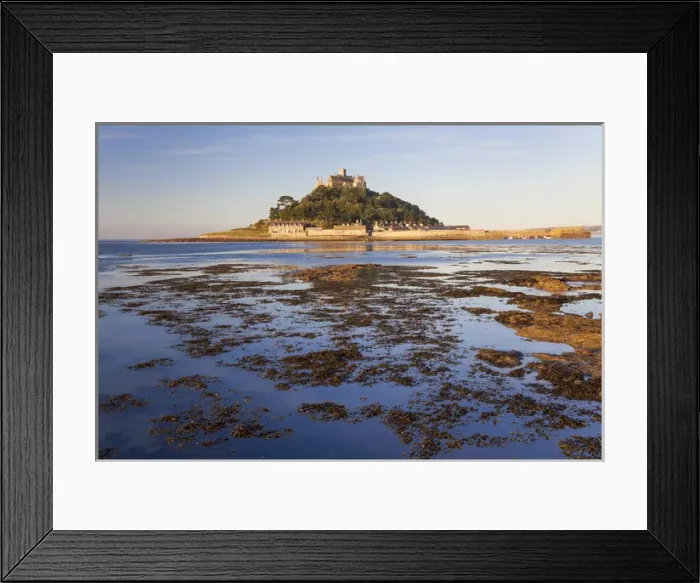 Framed Print : St Michaels Mount at dawn, Marazion, Cornwall, England Framed Print : St Michaels Mount at dawn, Marazion, Cornwall, England