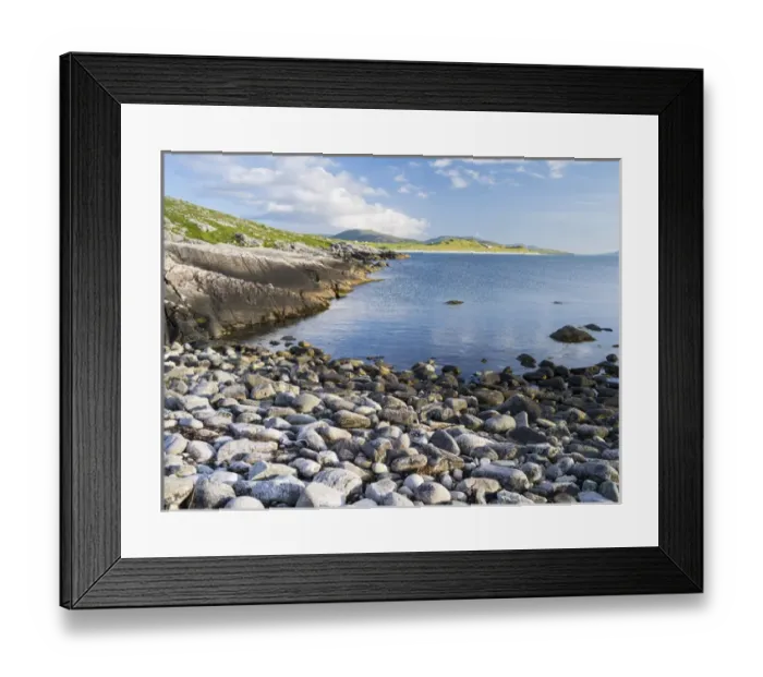 Framed Print : Isle of Harris, part of the island Lewis and Harris in the Outer Hebrides of Scotland