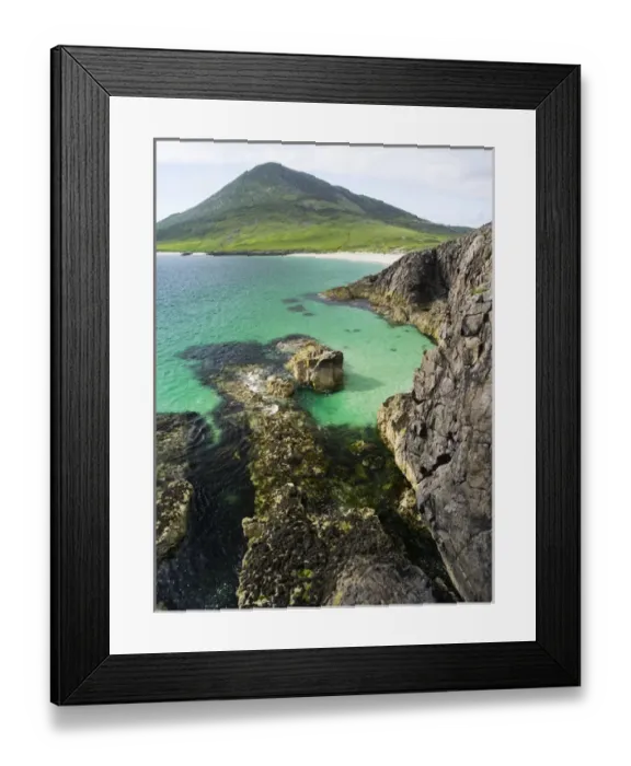 Framed Print : Isle of Harris, part of the island Lewis and Harris in the Outer Hebrides of Scotland