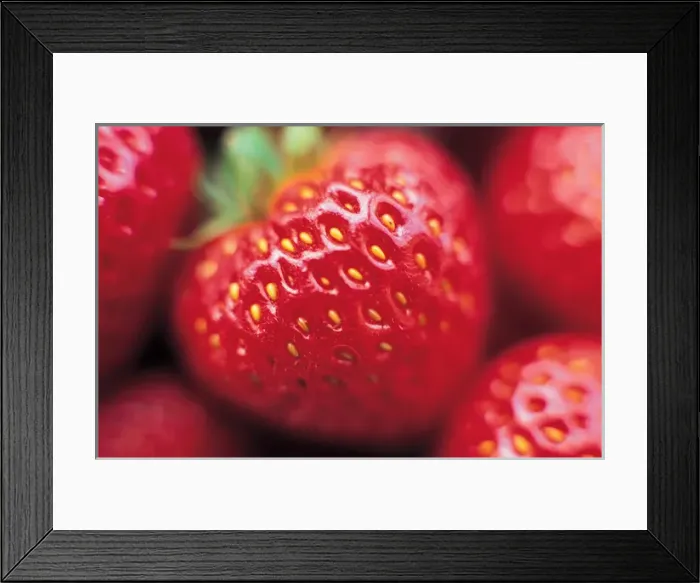 Framed Print : Close up of Strawberries