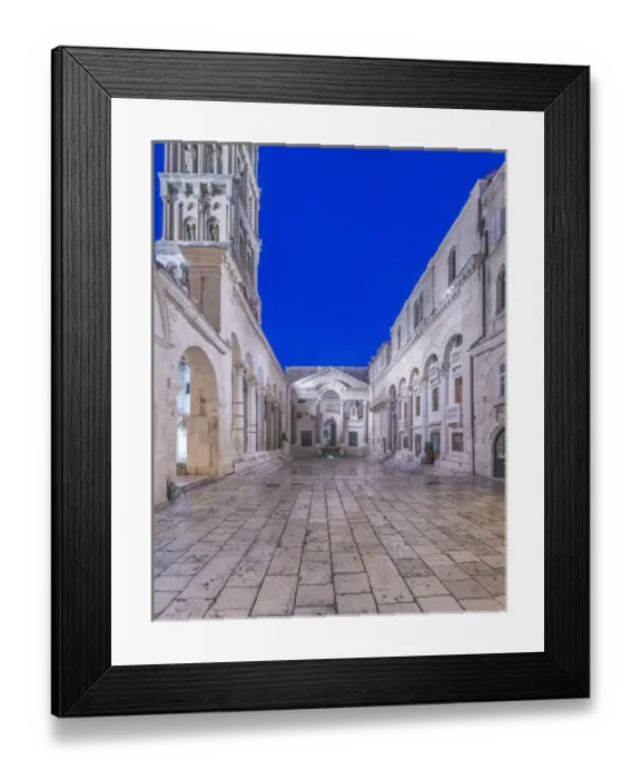 Framed Print : Croatia, Split, Diocletians Plaace at Dawn