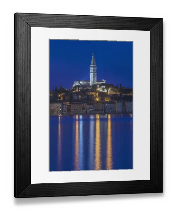 Framed Print : Croatia, Istria, Twilight Rovinj Framed Print : Croatia, Istria, Twilight Rovinj