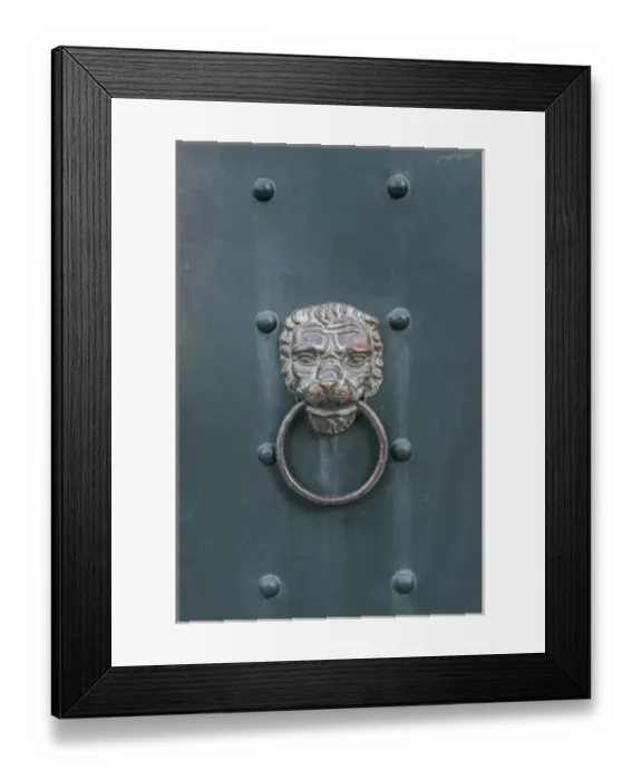 Framed Print : Croatia, Dubrovinik, Guest House Door Knocker Framed Print : Croatia, Dubrovinik, Guest House Door Knocker