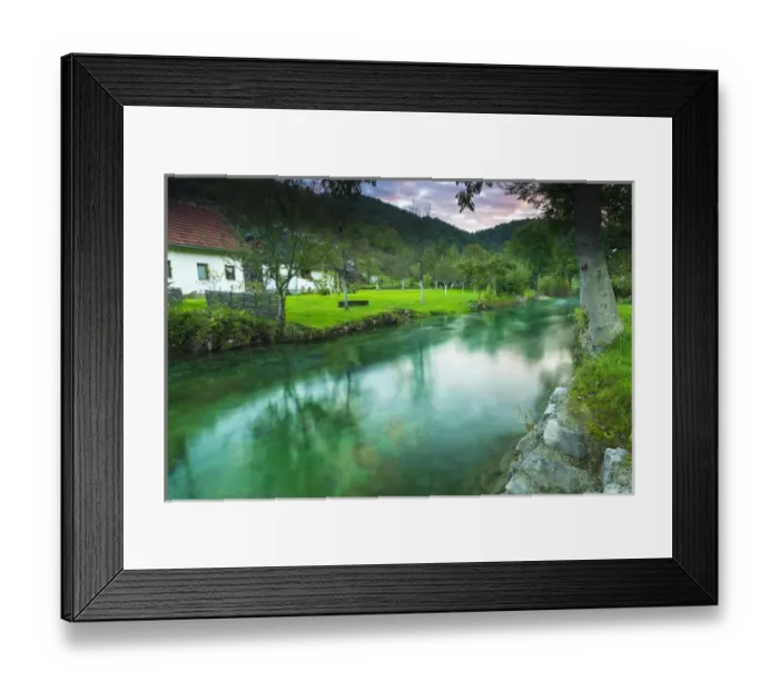 Framed Print : Korana Village and stream, Plitvice Lakes National Park, Croatia Framed Print : Korana Village and stream, Plitvice Lakes National Park, Croatia