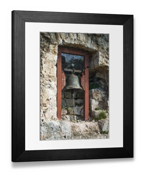 Framed Print : Bell at St. Michaels Fort (13th Century Venetian ruins) Ugljan Island, Dalmatian Coast Framed Print : Bell at St. Michaels Fort (13th Century Venetian ruins) Ugljan Island, Dalmatian Coast
