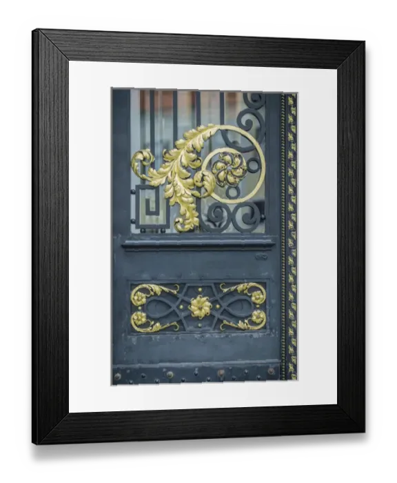 Framed Print : Croatia, Zagreb, Parliament Door
