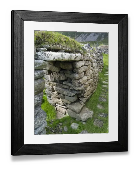 Framed Print : The islands of St Kilda archipelago in Scotland. Island of Hirta with village bay Framed Print : The islands of St Kilda archipelago in Scotland. Island of Hirta with village bay