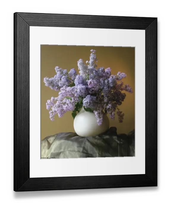Framed Print : Lilac flowers in vase Framed Print : Lilac flowers in vase