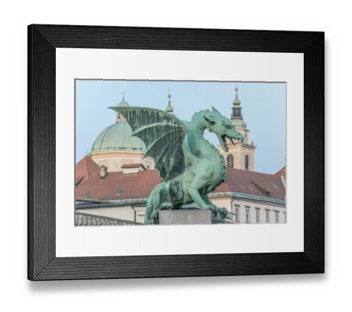 Framed Print : Slovenia, Ljubljana, Dragon Bridge Framed Print : Slovenia, Ljubljana, Dragon Bridge