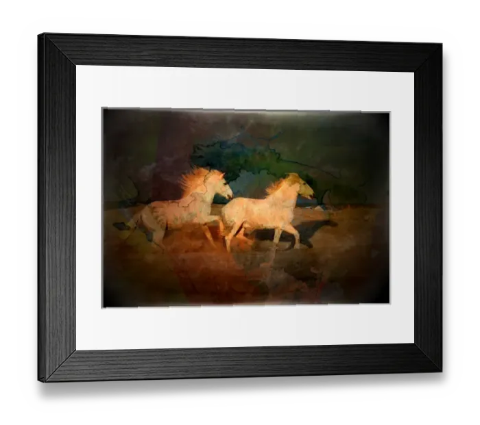 Framed Print : Artistic conception of running horses. Credit as: Jim Zuckerman / Jaynes Gallery / DanitaDelimont Framed Print : Artistic conception of running horses. Credit as: Jim Zuckerman / Jaynes Gallery / DanitaDelimont
