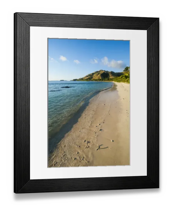 Framed Print : White sandy beach, Oarsman Bay, Yasawas, Fiji, South Pacific Framed Print : White sandy beach, Oarsman Bay, Yasawas, Fiji, South Pacific