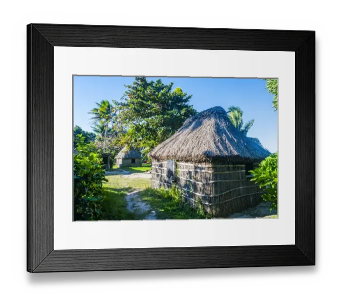 Framed Print : Local thached hut, Yasawas, Fiji, South Pacific Framed Print : Local thached hut, Yasawas, Fiji, South Pacific