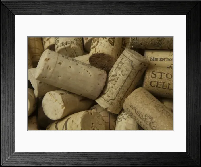 Framed Print : Close Up abstract of a pile of wine cork collection Framed Print : Close Up abstract of a pile of wine cork collection