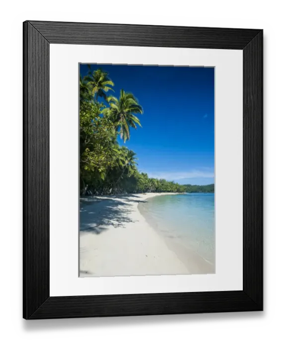 Framed Print : White sand beach and turquoise water at the Nanuya Lailai island, the blue lagoon Framed Print : White sand beach and turquoise water at the Nanuya Lailai island, the blue lagoon