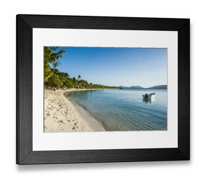 Framed Print : White sand beach, Oarsman Bay, Yasawas, Fiji, South Pacific Framed Print : White sand beach, Oarsman Bay, Yasawas, Fiji, South Pacific