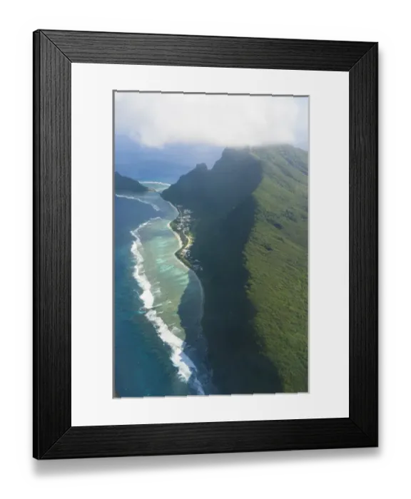 Framed Print : Aerial of ofu Island, Manua island group, American Samoa Framed Print : Aerial of ofu Island, Manua island group, American Samoa