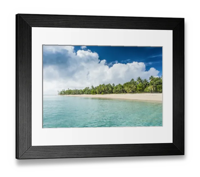 Framed Print : Palm fringed white sand beach in Haa'apai, Haapai, islands, Tonga, South Pacific Framed Print : Palm fringed white sand beach in Haa'apai, Haapai, islands, Tonga, South Pacific