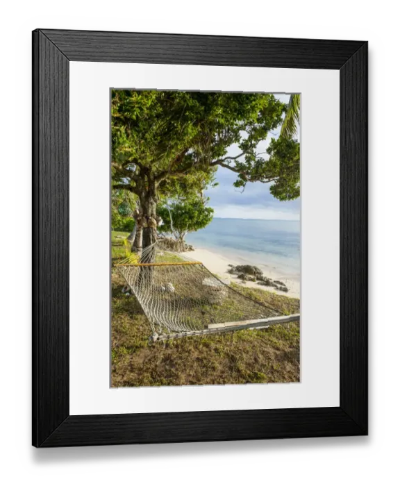 Framed Print : Hammock on a beach in Haa'apai, Haapai, islands, Tonga, South Pacific Framed Print : Hammock on a beach in Haa'apai, Haapai, islands, Tonga, South Pacific