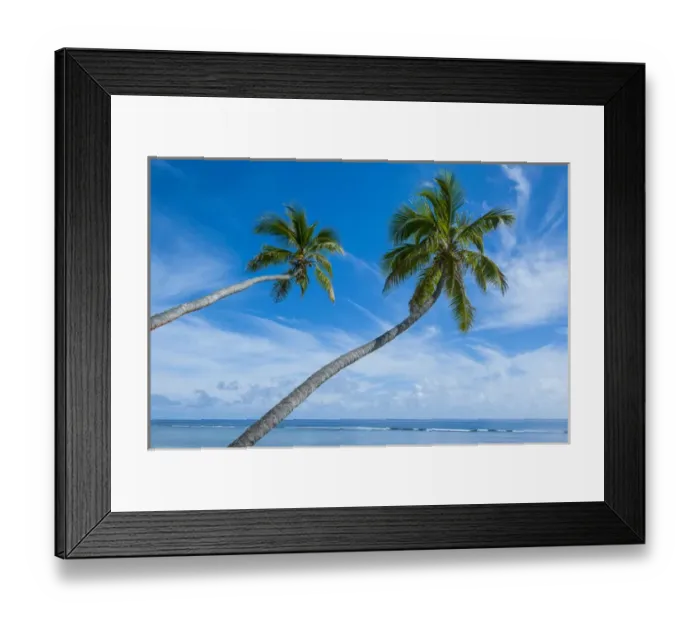 Framed Print : palm fringed kolovai beach, tongatapu, tonga, south pacific Framed Print : palm fringed kolovai beach, tongatapu, tonga, south pacific