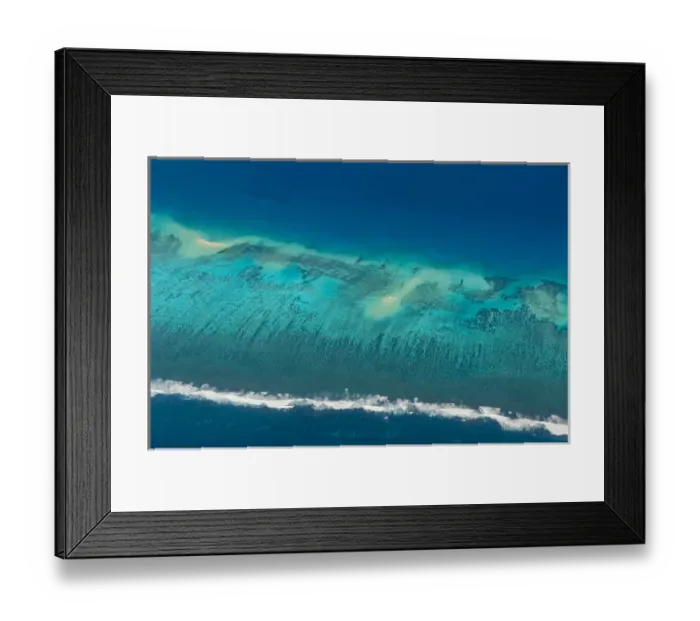 Framed Print : Aerial photo of Tonga, South Pacific Framed Print : Aerial photo of Tonga, South Pacific