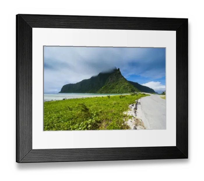 Framed Print : Littile road on Ofu Island, Manua'a island group, American Samoa, South Pacific Framed Print : Littile road on Ofu Island, Manua'a island group, American Samoa, South Pacific