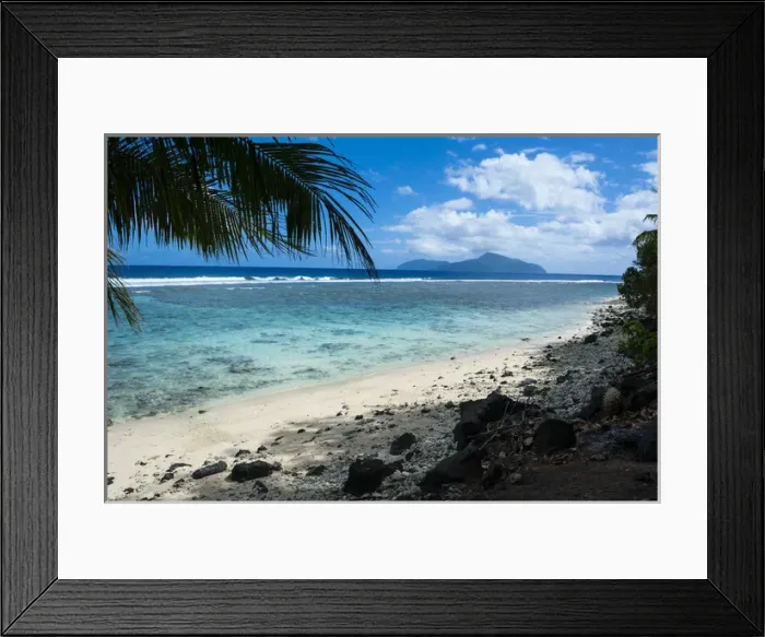 Framed Print : Tau Island, Manuas, American Samoa, South Pacific