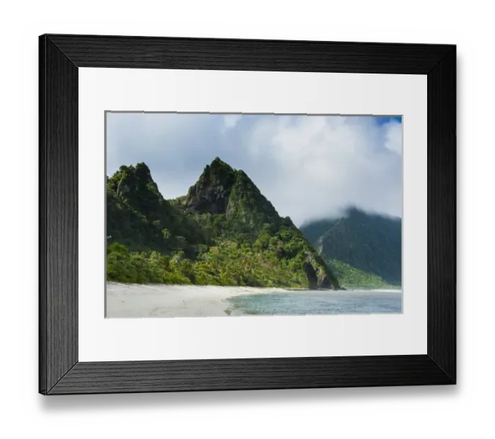 Framed Print : White sand beach at Ofu Island, Manua'a island group, American Samoa, South Pacific Framed Print : White sand beach at Ofu Island, Manua'a island group, American Samoa, South Pacific