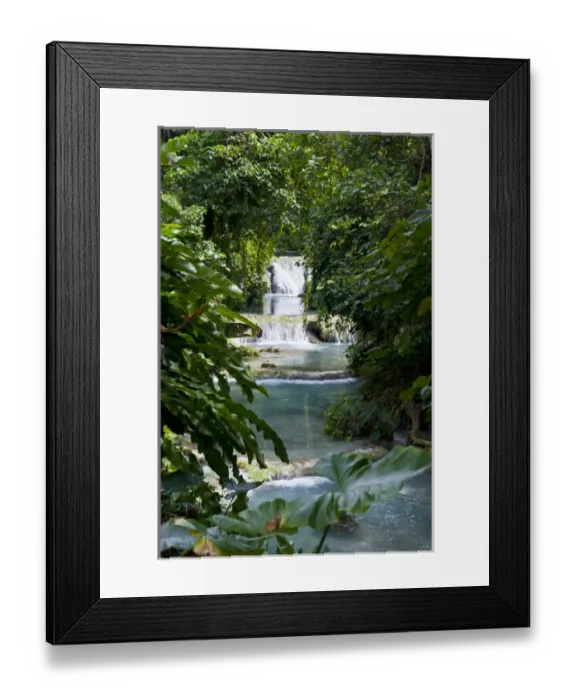 Framed Print : Beautiful Mele-Maat cascades in Port Vila, Island of Efate, Vanuatu, South Pacific