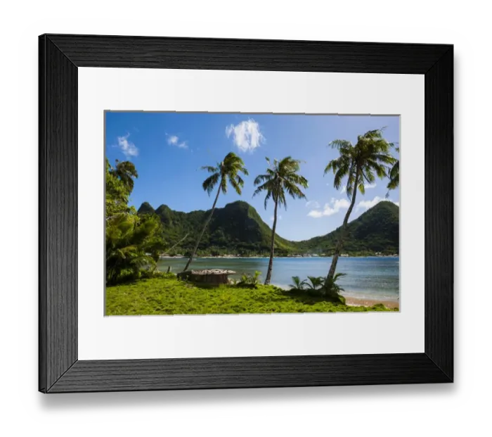Framed Print : National Park of American Samoa, Tutuila island, American Samoa, South Pacific