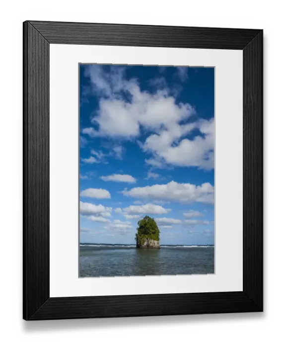 Framed Print : Single rock at coconut point in Tutuila island, American Samoa, South Pacific Framed Print : Single rock at coconut point in Tutuila island, American Samoa, South Pacific