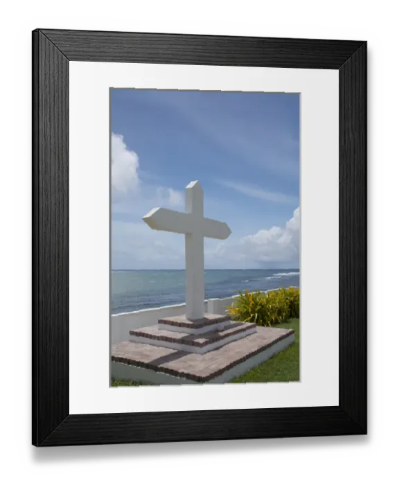 Framed Print : Micronesia, Mariana Islands, US Territory of Guam, Umatac. Historic Spanish San Dionisio Church Framed Print : Micronesia, Mariana Islands, US Territory of Guam, Umatac. Historic Spanish San Dionisio Church