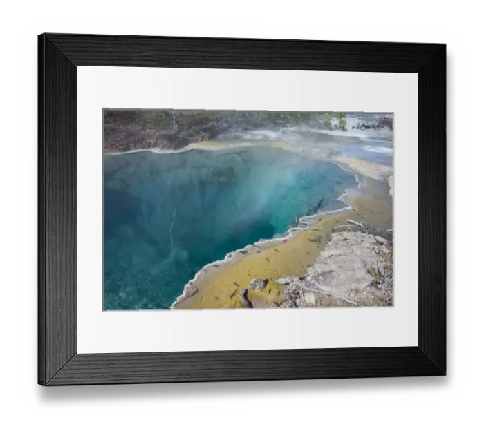 Framed Print : Melanesia, Papua New Guinea, Fergusson Island, Del Del Hot Springs. Volcanic hot springs