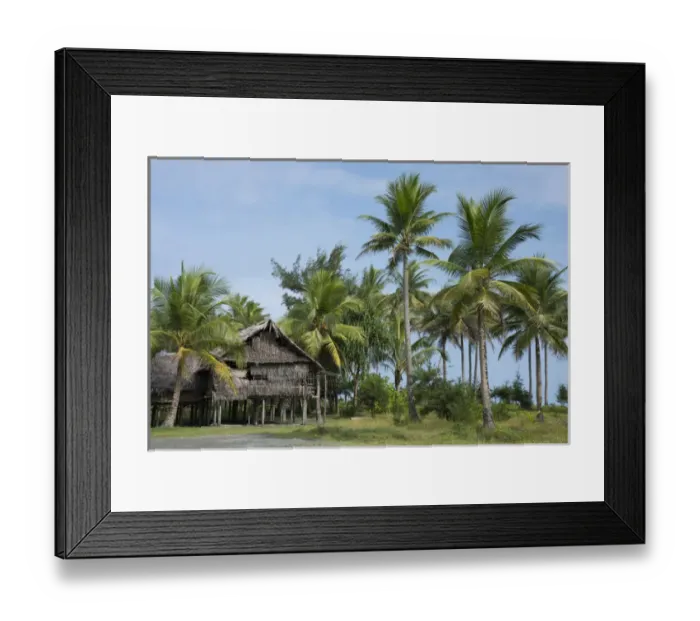 Framed Print : Melanesia, Papua New Guinea, Sepik River area, Murik Lakes Framed Print : Melanesia, Papua New Guinea, Sepik River area, Murik Lakes
