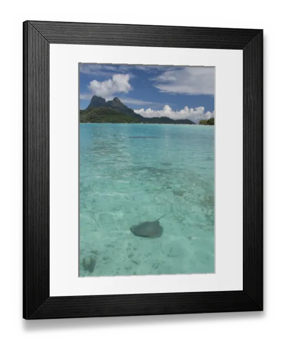 Framed Print : French Polynesia, Society Islands, Leeward Islands, Bora Bora