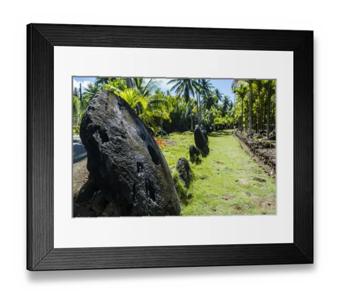 Framed Print : Stone money on the island of Yap, Micronesia Framed Print : Stone money on the island of Yap, Micronesia