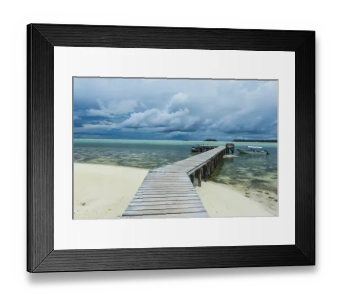 Framed Print : Boat pier on Carp island, one of the Rock islands, Palau, Central Pacific Framed Print : Boat pier on Carp island, one of the Rock islands, Palau, Central Pacific