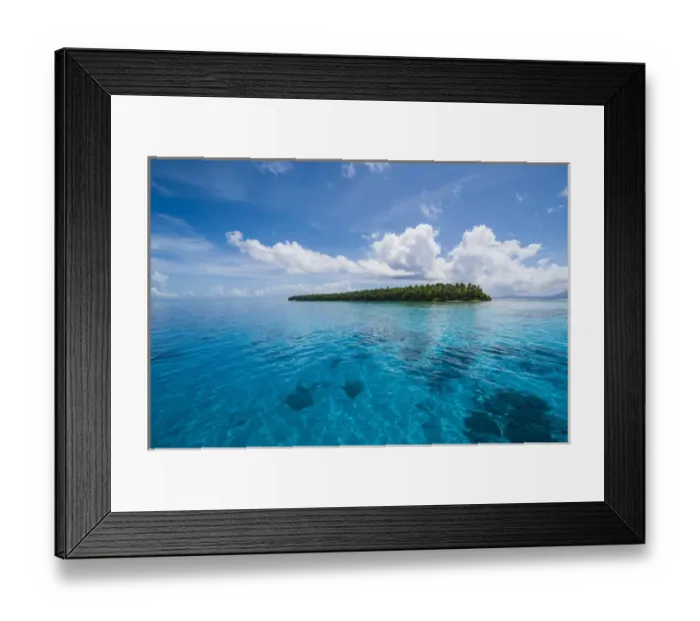 Framed Print : Little islet in the Ant Atoll, Pohnpei, Micronesia Framed Print : Little islet in the Ant Atoll, Pohnpei, Micronesia
