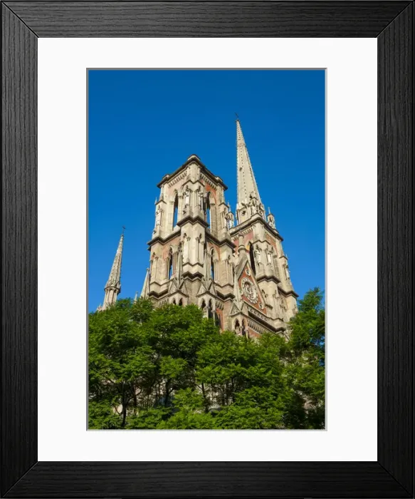 Framed Print : Facade of Iglesia del Sagrado Corazon, Cordoba, Argentina, South America