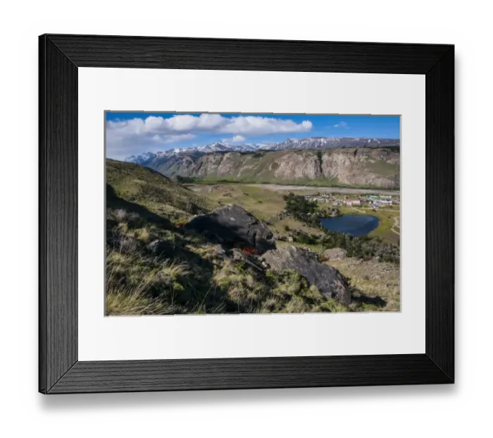 Framed Print : Panorama of the Unesco world heritage sight El Chalten, Argentina, South America Framed Print : Panorama of the Unesco world heritage sight El Chalten, Argentina, South America