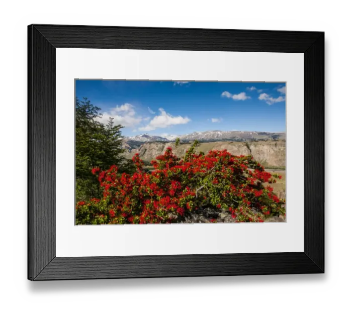 Framed Print : Trek up to Mount Fitzroy from the Unesco world heritage sight El Chalten, Argentina
