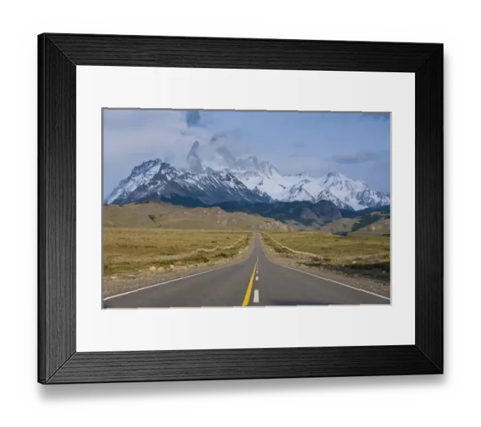 Framed Print : Road leading to Mount Fitzroy near El Chalten, Patagonia, Argentina, South America Framed Print : Road leading to Mount Fitzroy near El Chalten, Patagonia, Argentina, South America