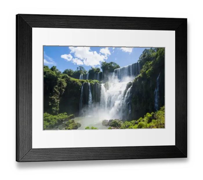 Framed Print : Largest waterfalls Unesco world heritage sight Foz de Iguazu, Argentina