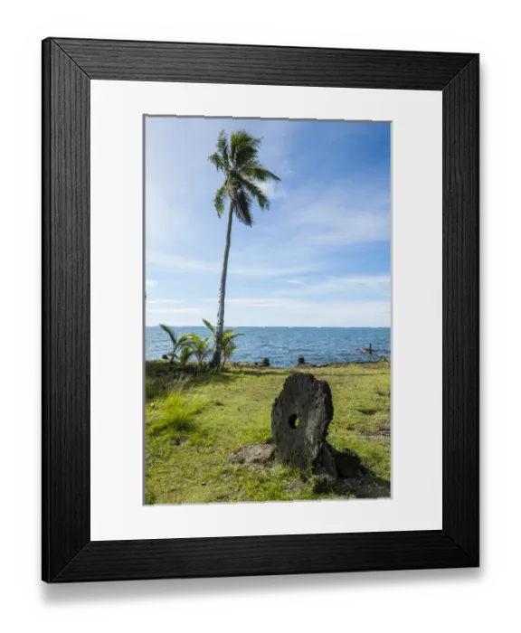 Framed Print : Stone money on the island of Yap, Micronesia Framed Print : Stone money on the island of Yap, Micronesia