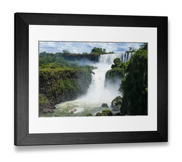 Framed Print : Largest waterfalls Unesco world heritage sight Foz de Iguazu, Argentina
