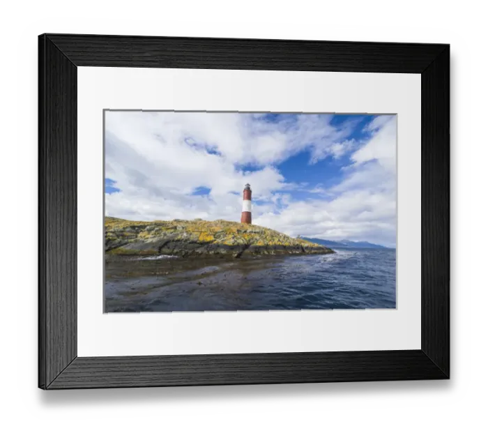 Framed Print : Lighthouse on the an Island in the Beagle channel, Ushuaia, Tierra del Fuego, Argentina Framed Print : Lighthouse on the an Island in the Beagle channel, Ushuaia, Tierra del Fuego, Argentina