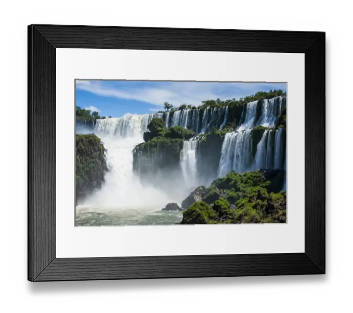 Framed Print : Largest waterfalls Unesco world heritage sight Foz de Iguazu, Argentina